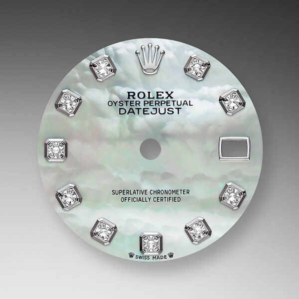 Rolex Lady-Datejust 28, Oystersteel and 18k White Gold, Ref# 279174-0010 - Image 3