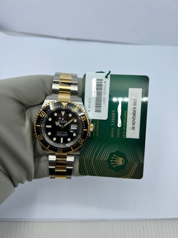 Rolex Sea-Dweller, Stainless Steel and 18k Yellow Gold, 43mm, Ref# 126603-0001 - Image 3