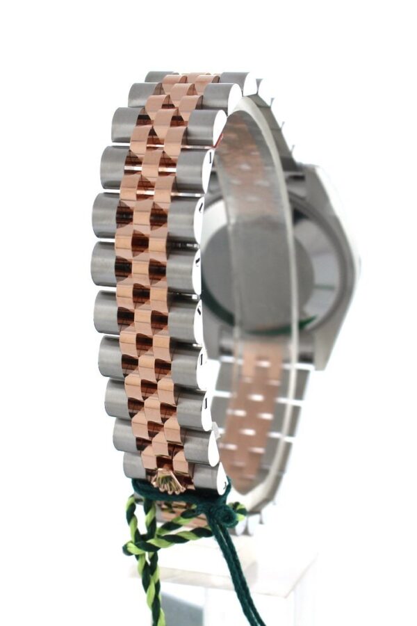 Datejust 31 Pink Raised Floral Motif Dial 18K Rose Gold Two Tone Jubilee Ladies Watch 178241 - Image 5