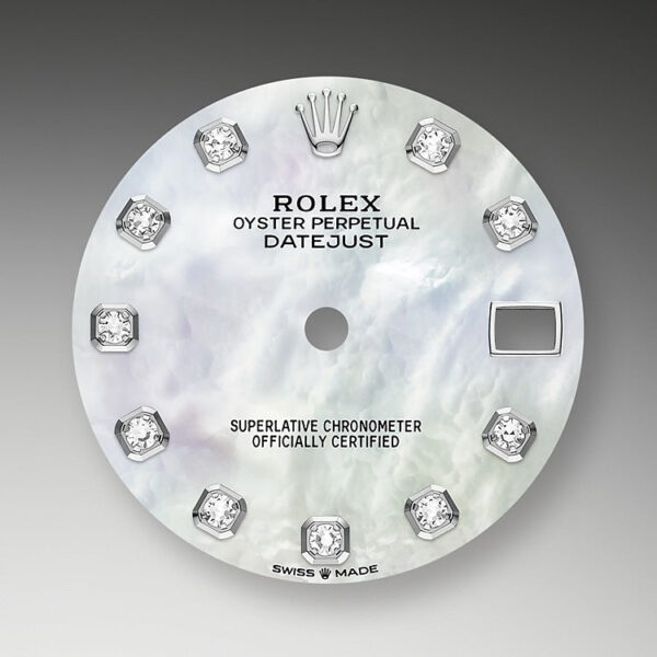 Rolex Datejust 31, Oystersteel, 18kt White Gold and diamonds, Ref# 278384RBR-0007 - Image 2