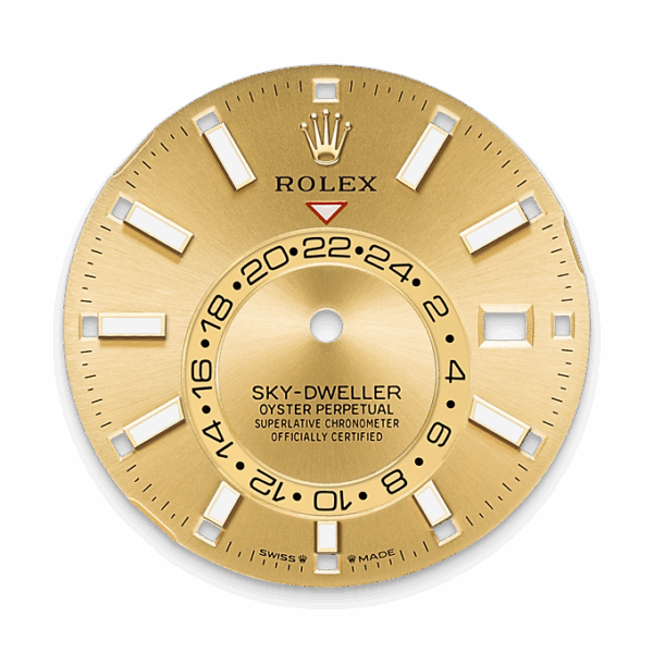 Rolex Sky-Dweller, 42mm, Oystersteel and 18k Yellow Gold, Champagne, Jubilee,Ref# 336933-0002 - Image 2