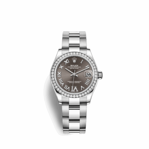 Rolex Datejust 31, Oystersteel, 18kt White Gold and diamonds, Ref# 278384RBR-0031 - Image 2