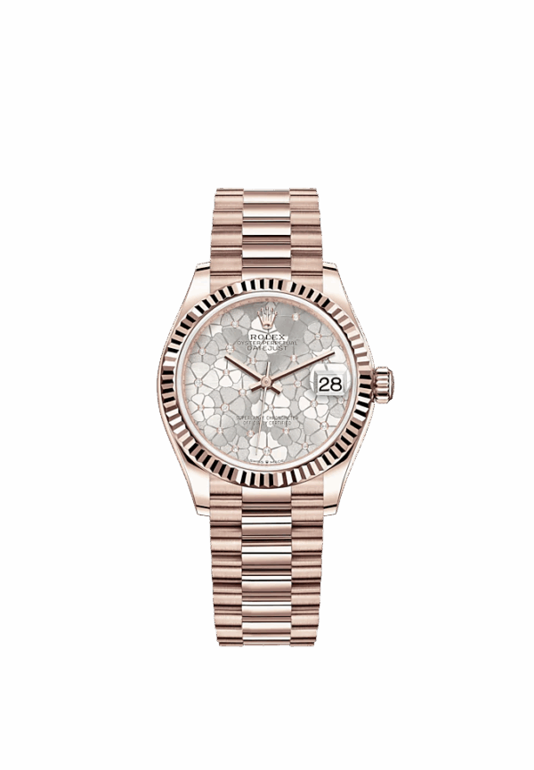 Rolex Datejust 31mm, 18k Everose Gold and Diamonds, Ref# 278275-0045 - Image 2