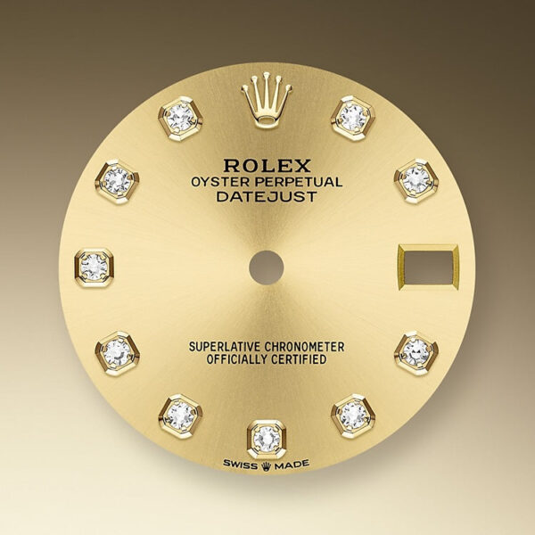 Rolex Datejust 31, Oystersteel, 18kt Yellow Gold and diamonds, Ref# 278383RBR-0026 - Image 2