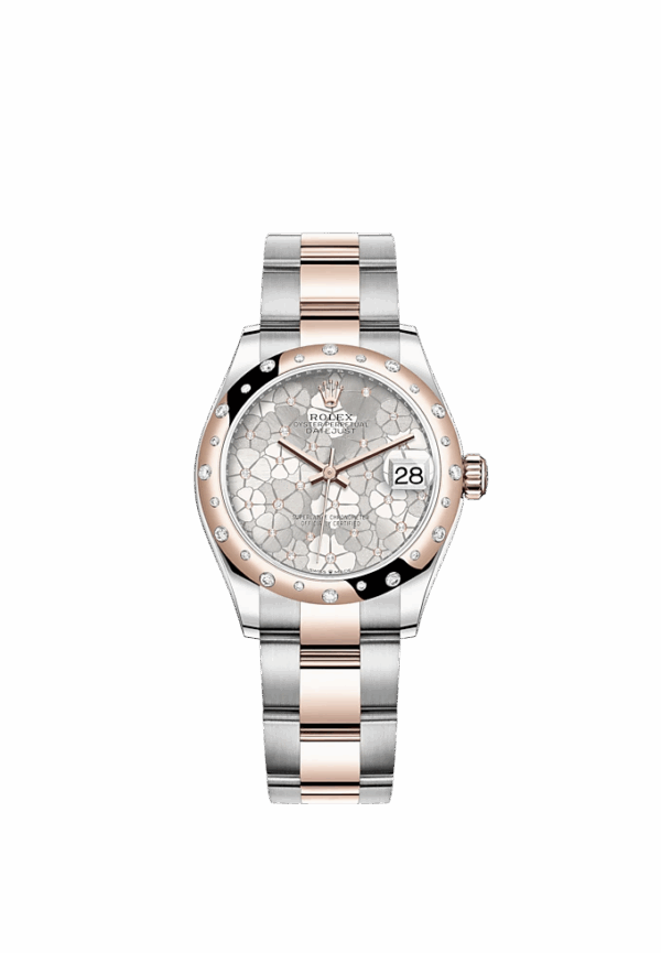 Rolex Datejust 31mm, Oystersteel and 18k Everose Gold with Diamonds, Ref# 278341rbr-0031 - Image 2