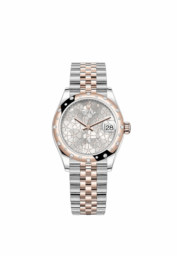 Rolex Datejust 31mm, Oystersteel and 18k Everose Gold with Diamonds, Ref# 278341rbr-0032 - Image 2