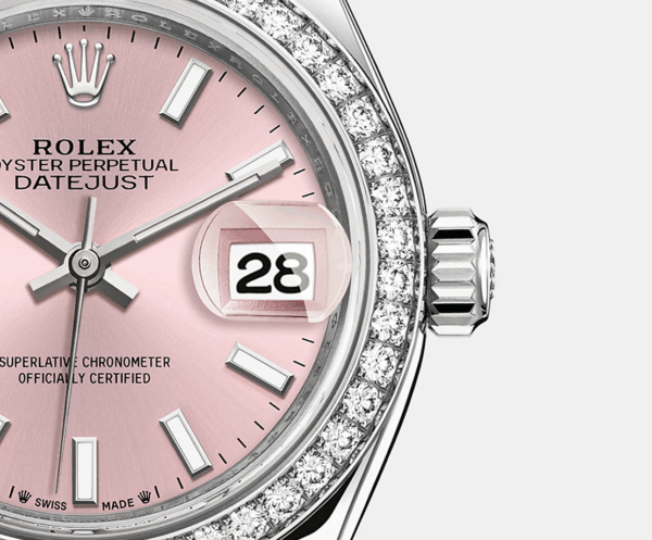 Rolex Lady-Datejust 28, Oystersteel and 18k White Gold, Ref# 279384RBR-0001 - Image 3