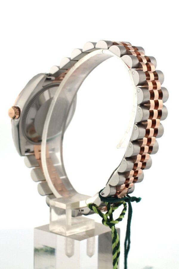Datejust 31 Pink Raised Floral Motif Dial 18K Rose Gold Two Tone Jubilee Ladies Watch 178241 - Image 4