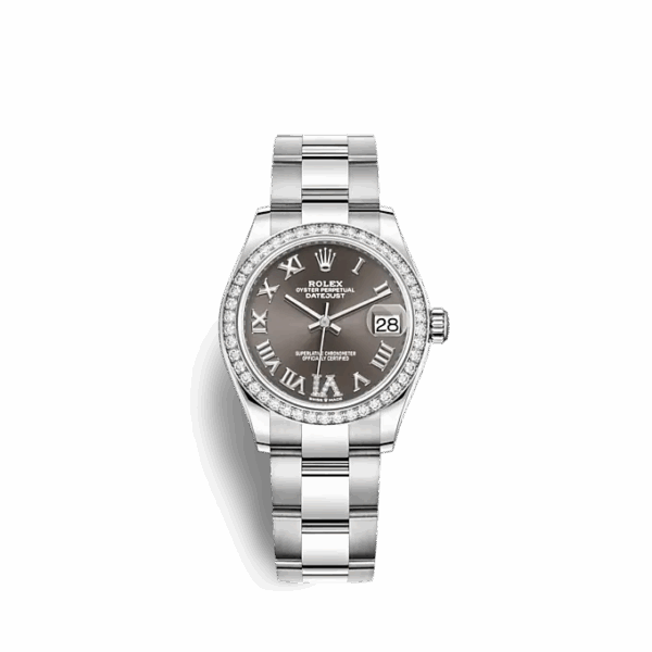 Rolex Datejust 31, Oystersteel, 18kt White Gold and diamonds, Ref# 278384RBR-0031 - Image 3