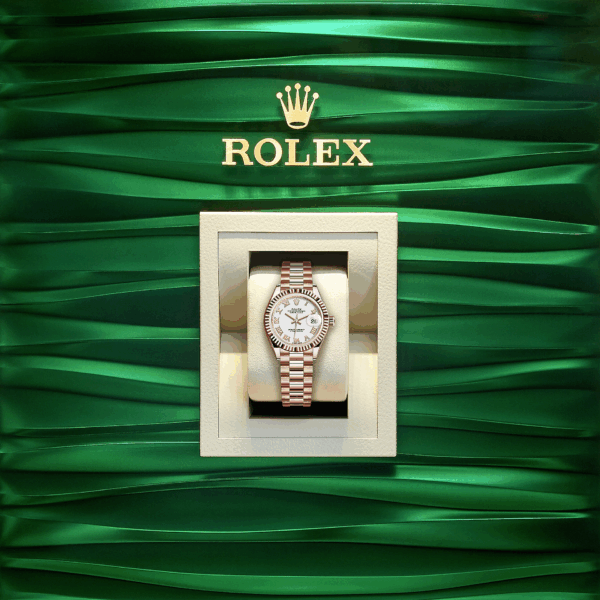 Rolex Lady-Datejust 28, 18k Everose Gold, Ref# 279175-0021 - Image 4