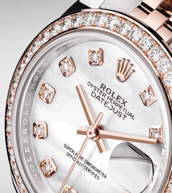 Rolex Lady-Datejust 28, Oystersteel and 18k Everose Gold, Ref# 279381RBR-0013 - Image 4