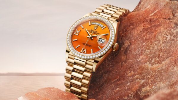 Rolex Day-Date 36, 18k Yellow Gold with Diamond-set, 36mm, Ref# 128348rbr-0049 - Image 4