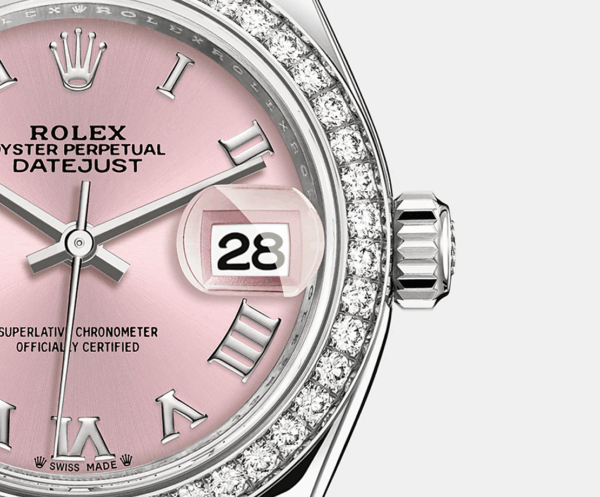 Rolex Lady-Datejust 28, Oystersteel and 18k White Gold, Ref# 279384RBR-0006 - Image 4
