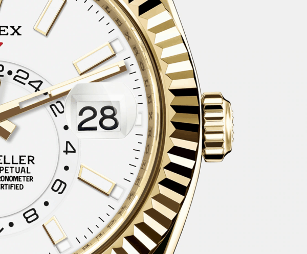 Rolex Sky-Dweller 42mm, 18k Yellow Gold, Oysterflex Ref# 326238-0006 - Image 4