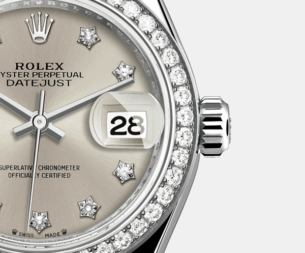 Rolex Lady-Datejust 28mm, 18k White Gold, Ref# 279139rbr-0003 - Image 4