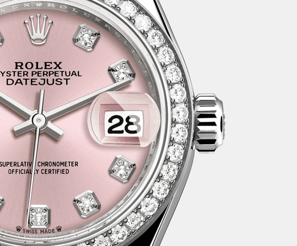 Rolex Lady-Datejust 28mm, 18k White Gold, Ref# 279139rbr-0005 - Image 4