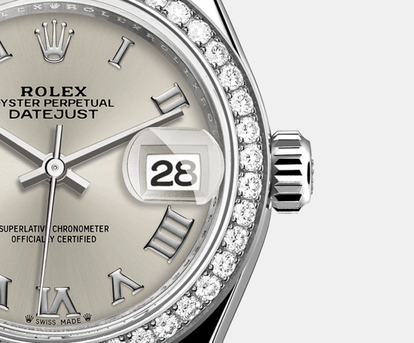 Rolex Lady-Datejust 28mm, 18k White Gold, Ref# 279139rbr-0007 - Image 4