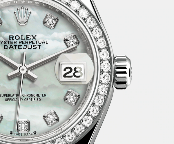 Rolex Lady-Datejust 28mm, 18k White Gold, Ref# 279139rbr-0008 - Image 4
