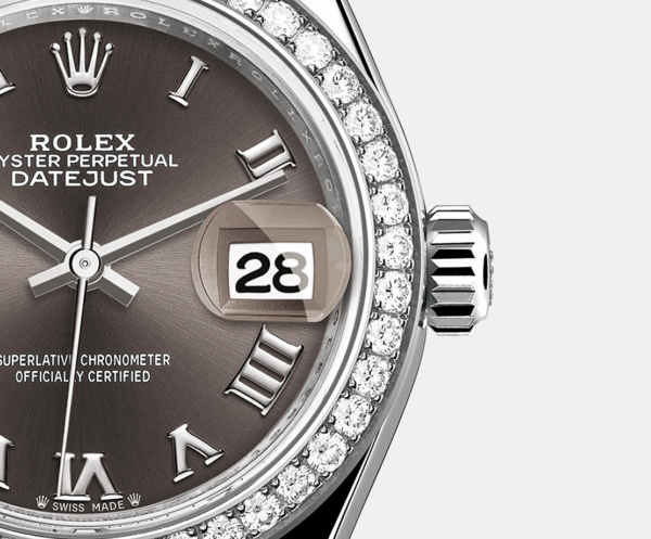 Rolex Lady-Datejust 28mm, 18k White Gold, Ref# 279139rbr-0010 - Image 4