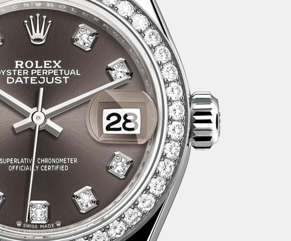 Rolex Lady-Datejust 28mm, 18k White Gold, Ref# 279139rbr-0011 - Image 4