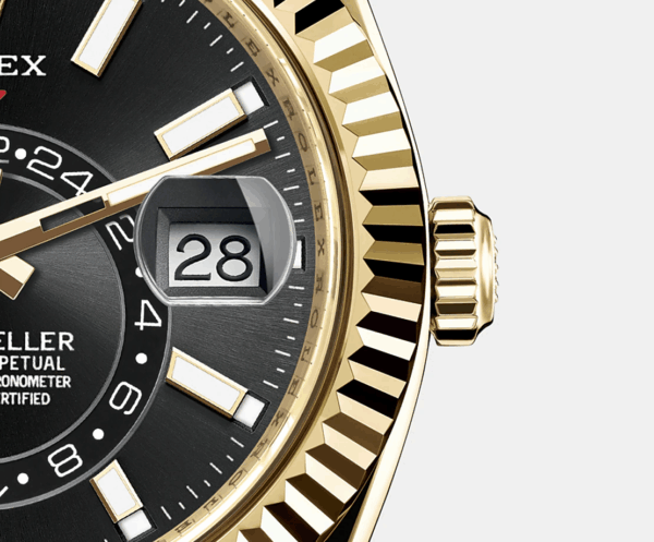 Rolex Sky-Dweller 42mm, 18k Yellow Gold, Oysterflex, Ref# 326238-0009 - Image 4
