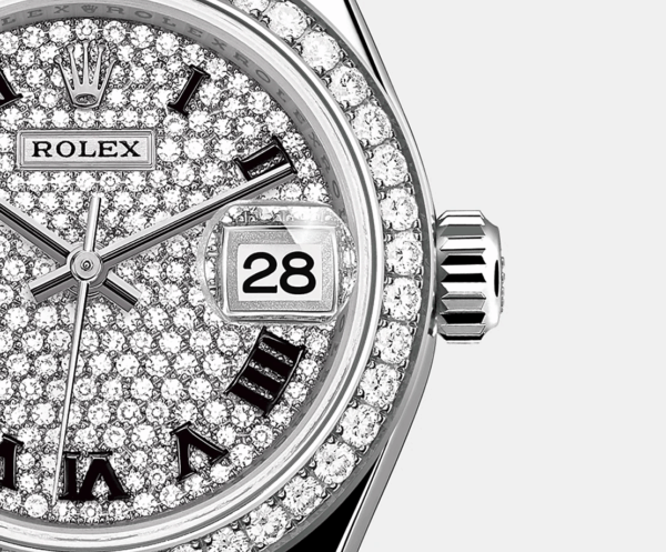 Rolex Lady-Datejust 28mm, 18k White Gold, Ref# 279139rbr-0014 - Image 5
