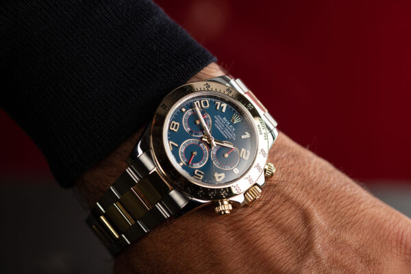 Rolex Daytona Steel Yellow Gold Blue Racing Dial Mens Watch 116523 - Image 4