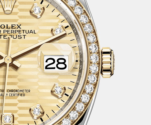 Rolex Datejust 36mm, Oystersteel and 18k Yellow Gold, Ref# 126283rbr-0032 - Image 4