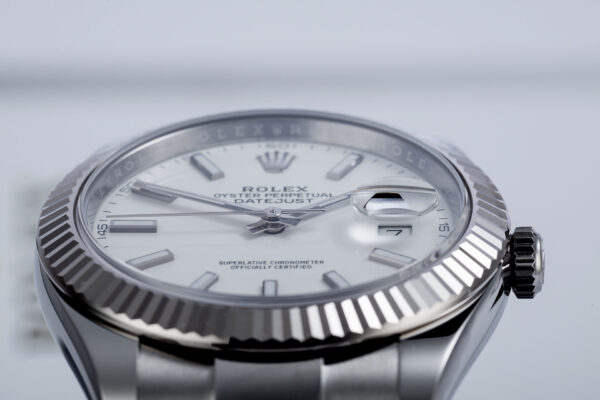 Rolex Datejust 41 White Dial Gold & Steel Men’s Watch M126334-0009 - Image 4