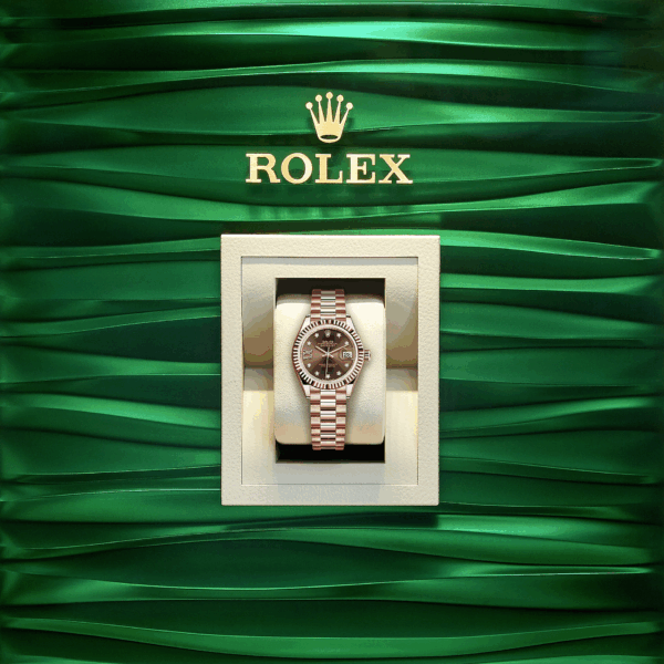 Rolex Lady-Datejust 28, 18k Everose Gold, Ref# 279175-0002 - Image 4