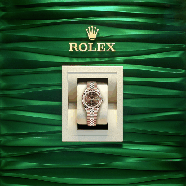 Rolex Lady-Datejust 28, 18k Everose Gold, Ref# 279175-0004 - Image 5
