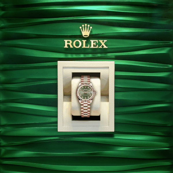 Rolex Lady-Datejust 28, 18k Everose Gold, Ref# 279175-0009 - Image 5