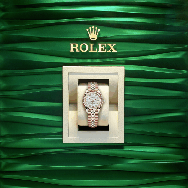 Rolex Lady-Datejust 28, 18k Everose Gold, Ref# 279175-0018 - Image 4