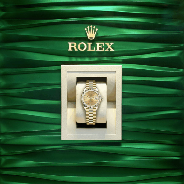 Rolex Lady-Datejust 28, 18k Yellow Gold, Ref# 279178-0013 - Image 5