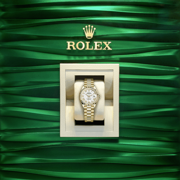 Rolex Lady-Datejust 28, 18k Yellow Gold, Ref# 279178-0029 - Image 5