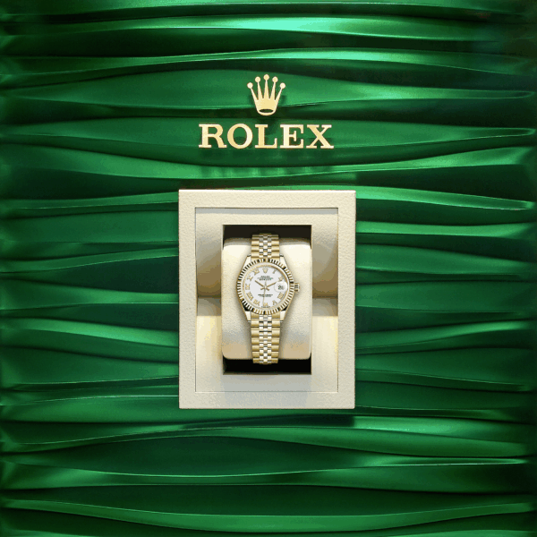 Rolex Lady-Datejust 28, 18k Yellow Gold, Ref# 279178-0030 - Image 5