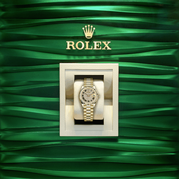 Rolex Lady-Datejust 28, 18k Yellow Gold, Ref# 279178-0031 - Image 5