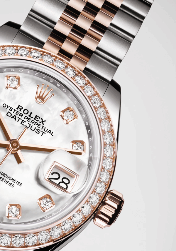 Rolex Lady-Datejust 28, Oystersteel and 18k Everose Gold, Ref# 279381RBR-0013 - Image 5