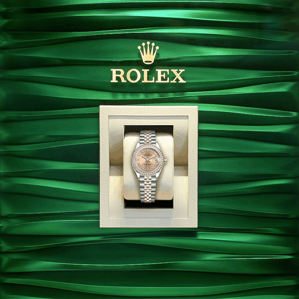 Rolex Lady-Datejust 28, Oystersteel and 18k Everose Gold, Ref# 279381RBR-0025 - Image 5
