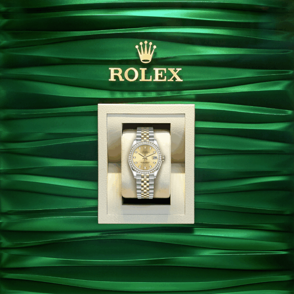 Rolex Datejust 31, Oystersteel, 18kt Yellow Gold and diamonds, Ref# 278383RBR-0026 - Image 5