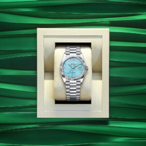 Rolex Day-Date 36, Platinum with Diamond-set , 36mm, Ref# 128236-0011