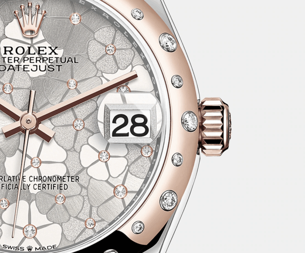 Rolex Datejust 31mm, Oystersteel and 18k Everose Gold with Diamonds, Ref# 278341rbr-0032 - Image 5