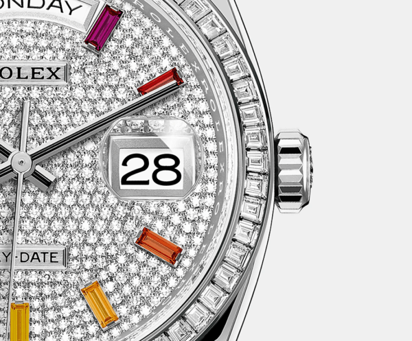 Rolex Day-Date, 36mm, Platinum and Diamonds, Ref# 128396tbr-0006 - Image 6