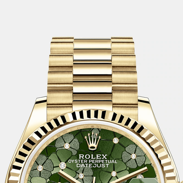 Rolex Datejust 31mm, 18k Yellow Gold and Diamonds, Ref# 278278-0046 - Image 8