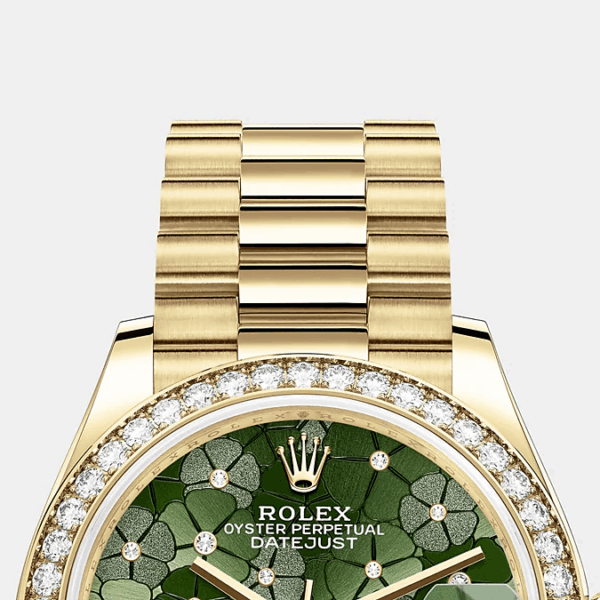 Rolex Datejust 31mm, 18k Yellow Gold and Diamonds, Ref# 278288rbr-0038 - Image 8
