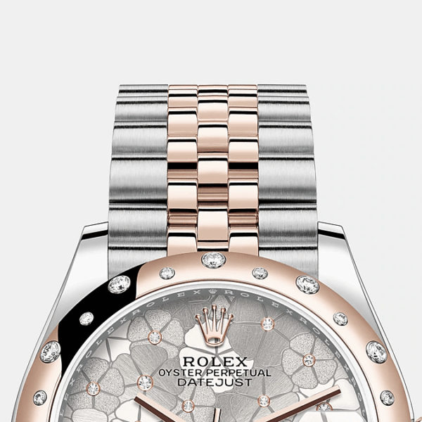 Rolex Datejust 31mm, Oystersteel and 18k Everose Gold with Diamonds, Ref# 278341rbr-0032 - Image 7