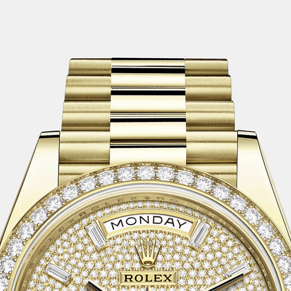 Rolex Day-Date, 40mm, 18k Yellow Gold and Diamonds, Ref# 228348rbr-0037 - Image 7
