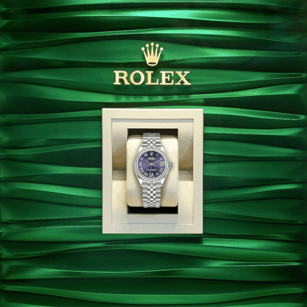 Rolex Datejust 31, Oystersteel, 18kt White Gold and diamonds, Ref# 278384RBR-0030 - Image 7