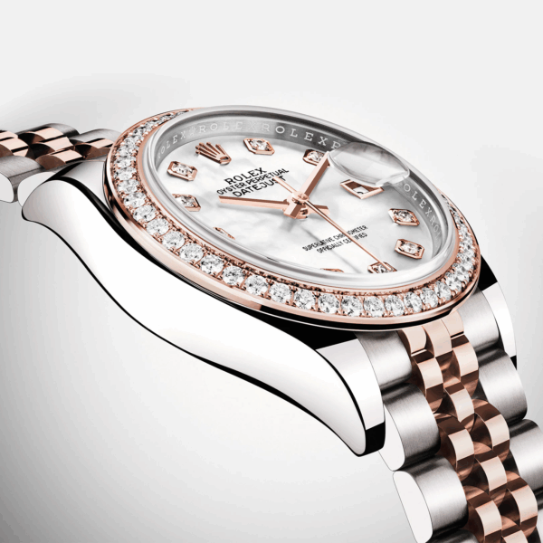 Rolex Lady-Datejust 28, Oystersteel and 18k Everose Gold, Ref# 279381RBR-0013 - Image 9