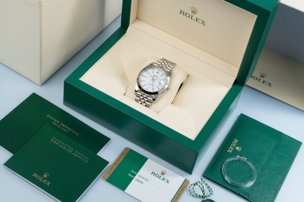Rolex Datejust 41 White Dial Gold & Steel Men’s Watch M126334-0009 - Image 8
